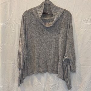 Gray Cowl Neck Sweater